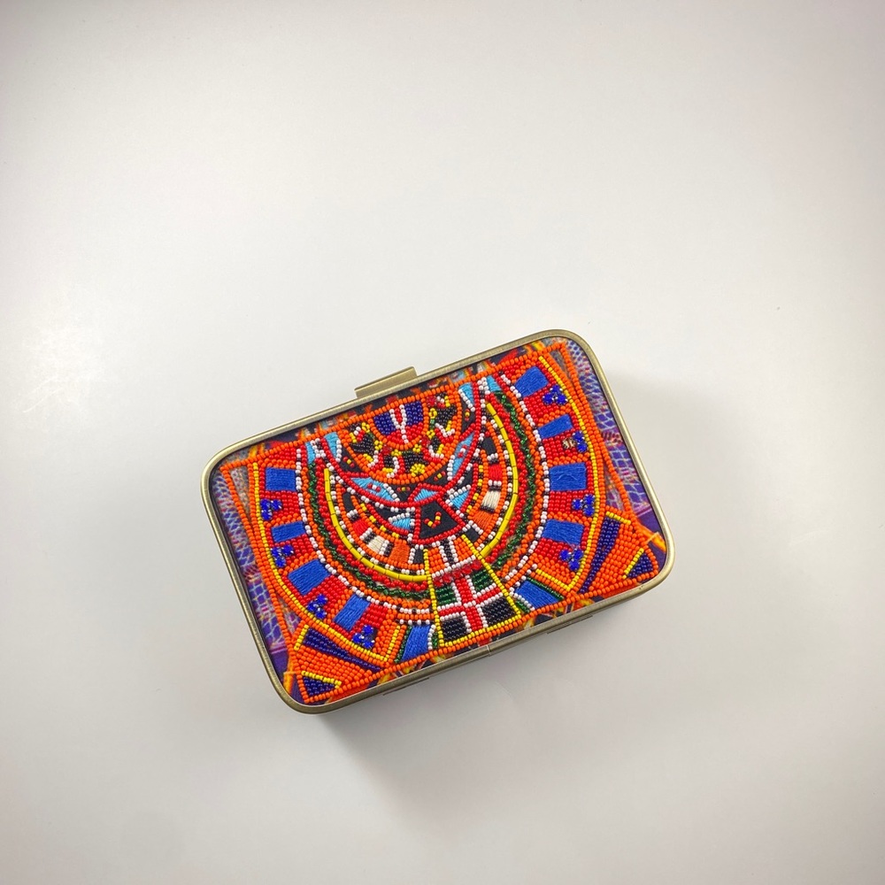 NWT CAMILLA BEADED CLUTCH